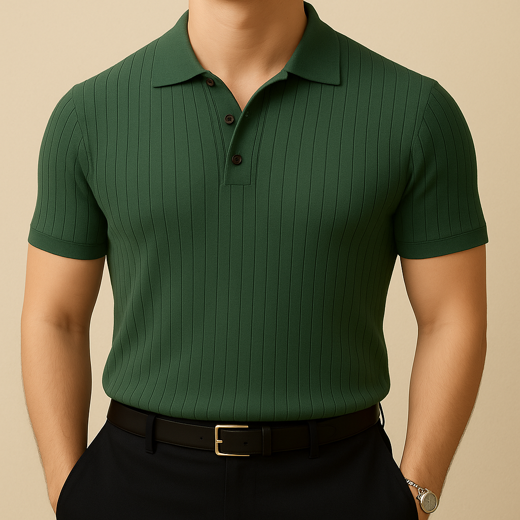 Retro Striped Summer Collar T-Shirt | Vaester & Co