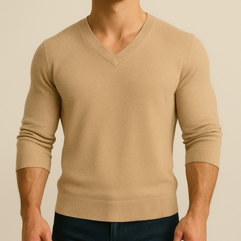 James - Soft V-Neck Sweater for Men | Vaester & Co
