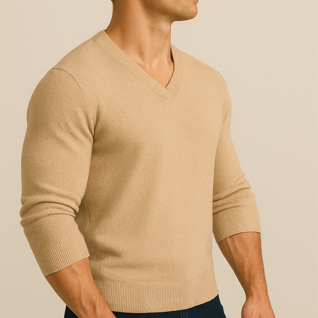 James - Soft V-Neck Sweater for Men | Vaester & Co