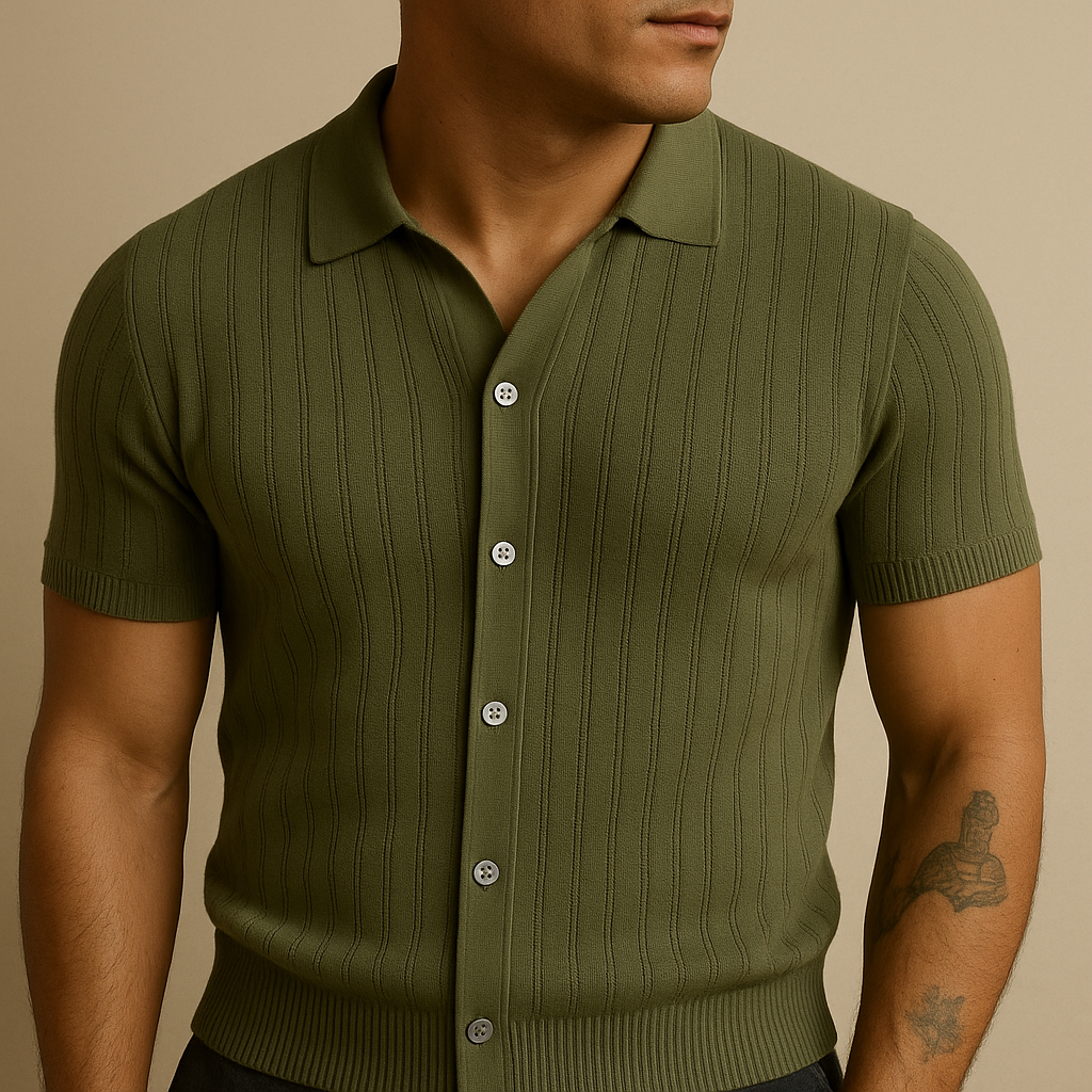 Men’s Hollow Knit Summer Shirt | Vaester & Co