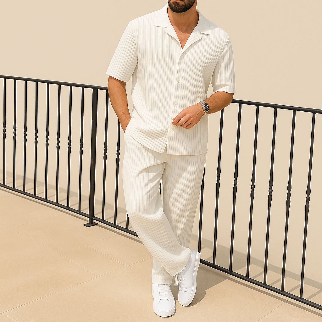 Men's Summer Casual 2-Piece Shirt & Shorts Set | Vaester & Co