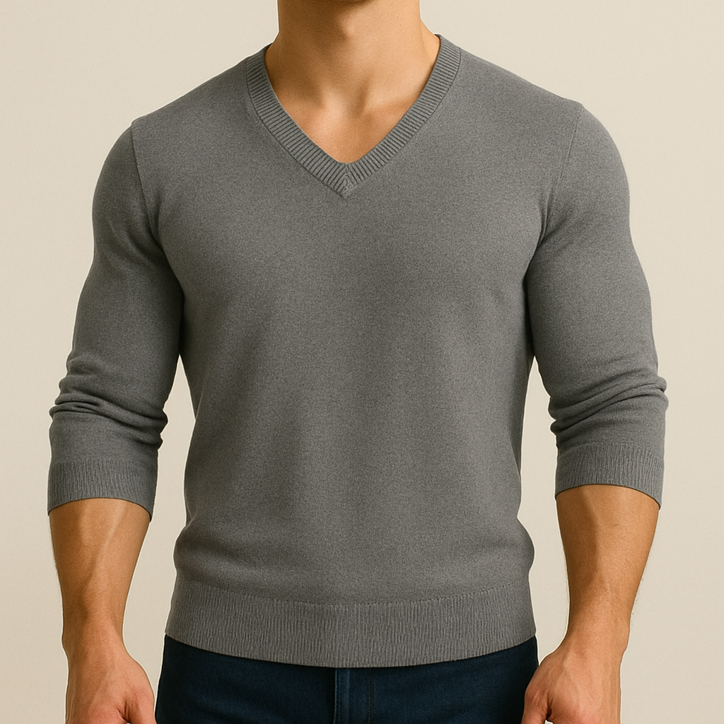 James - Soft V-Neck Sweater for Men | Vaester & Co
