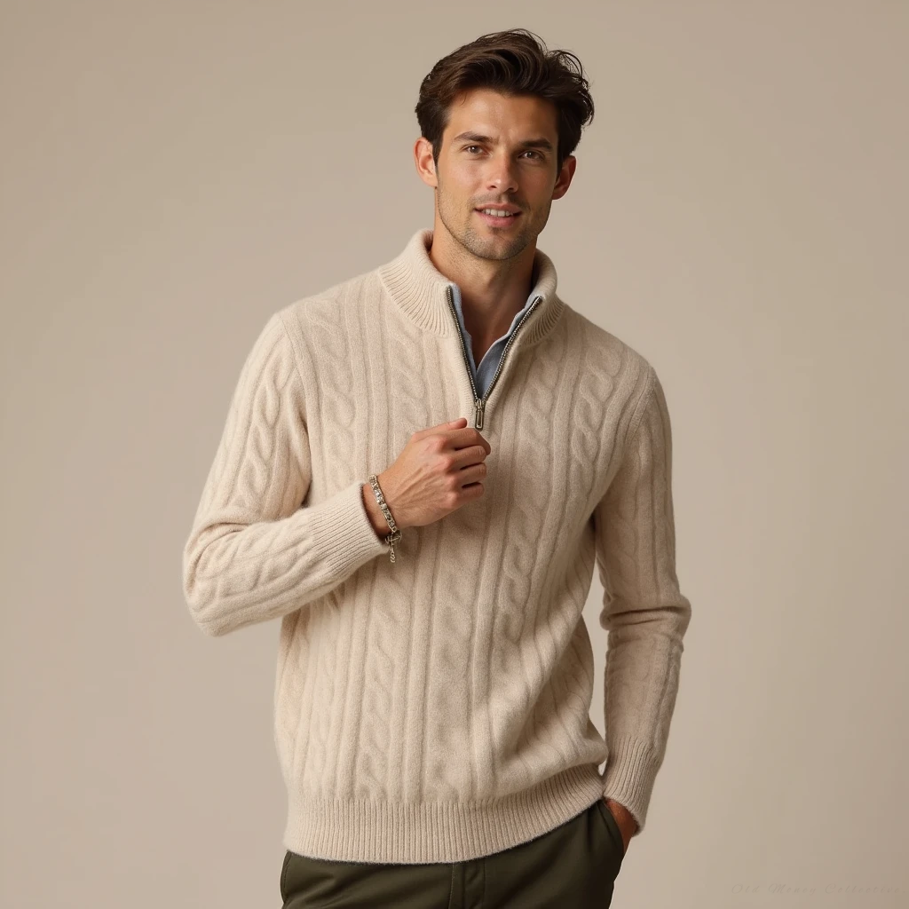 Aspen Cashmere Half-Zip Pullover | Vaester & Co