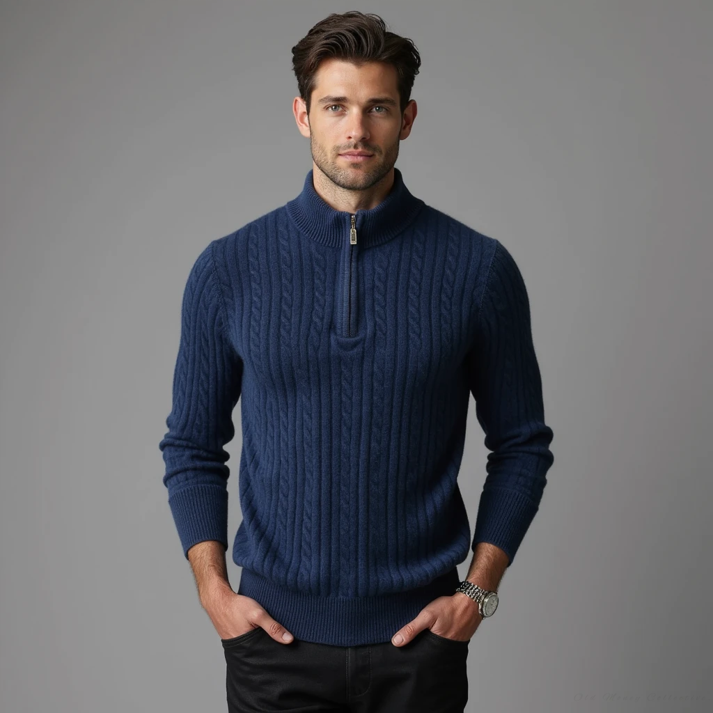 Aspen Cashmere Half-Zip Pullover | Vaester & Co