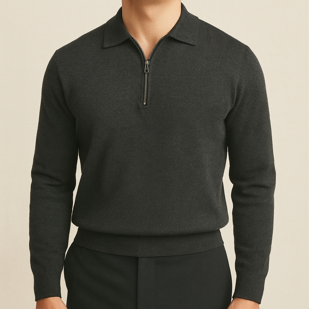 Essential Luxe Zip Sweater | Vaester & Co