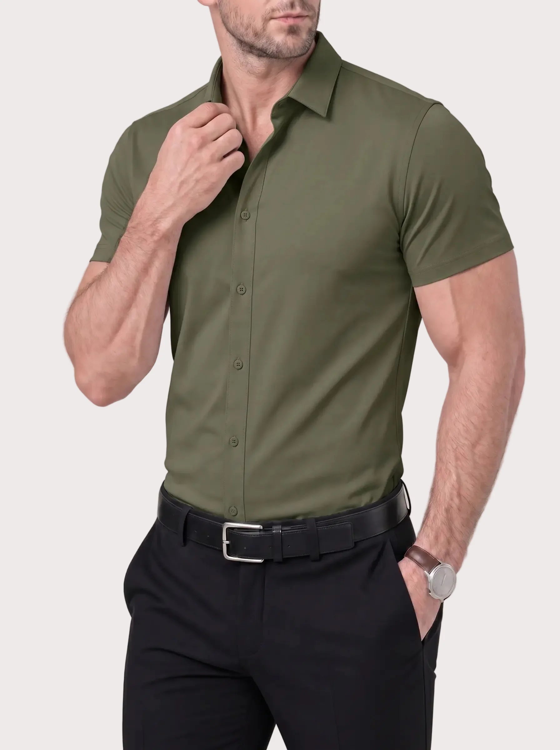 Chemise Élégante Stretch Vaester