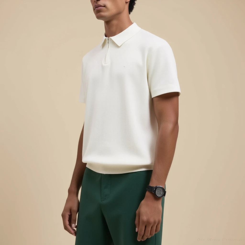 Marbella Zip-Up Polo | Vaester & Co