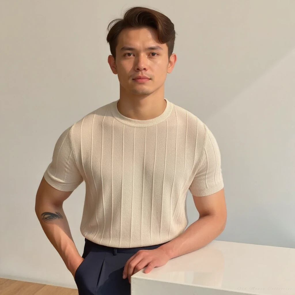 Ribbed T-Shirt | Vaester & Co
