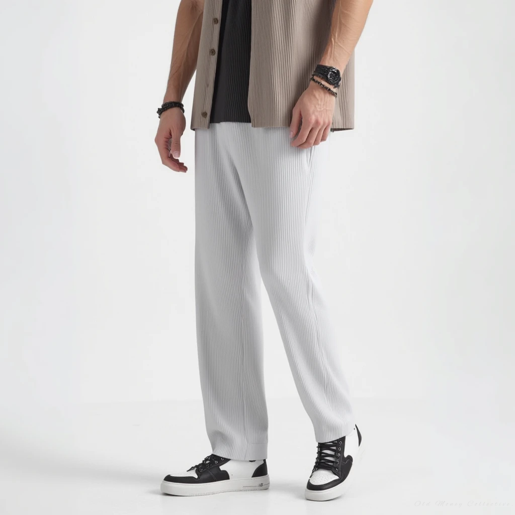 Texture Cotton Pantalon | Vaester & Co