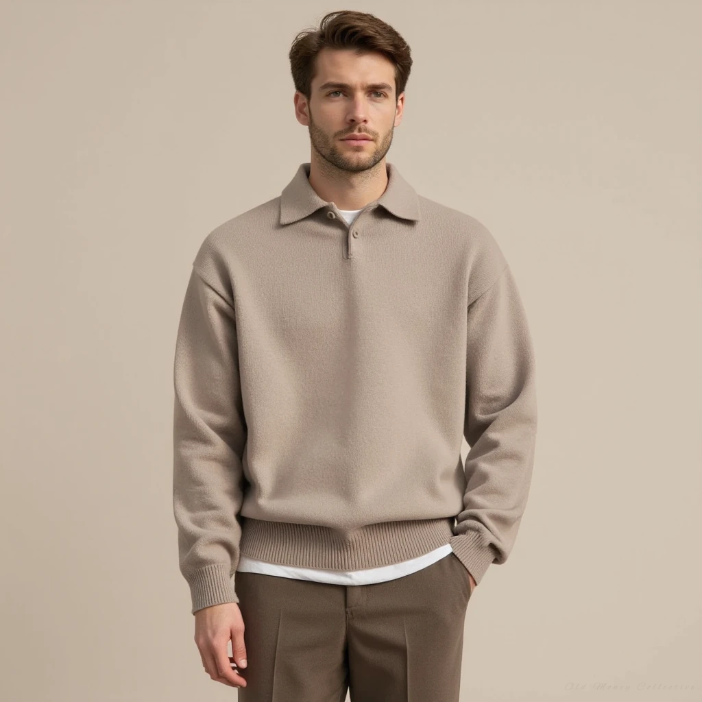 The Cortina Wool Button Half-Zip Sweater | Vaester & Co