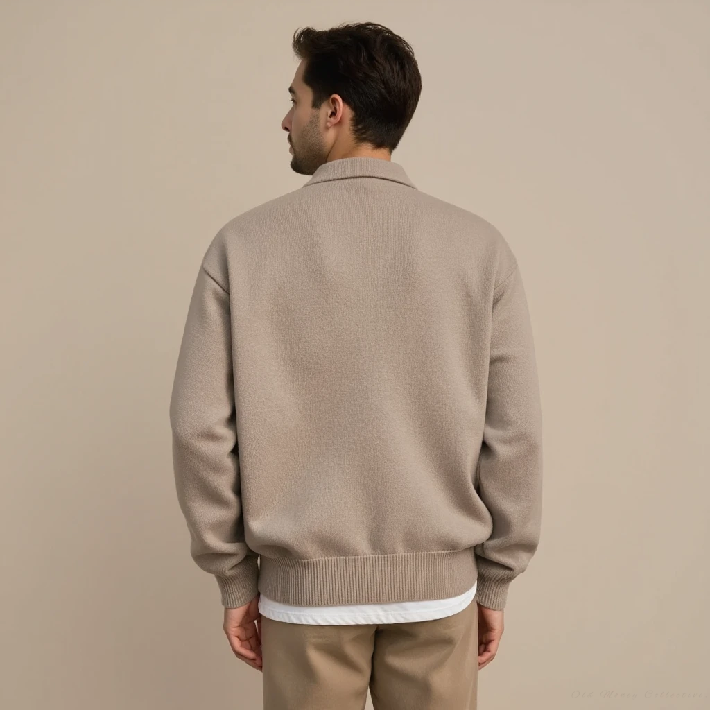The Cortina Wool Button Half-Zip Sweater | Vaester & Co