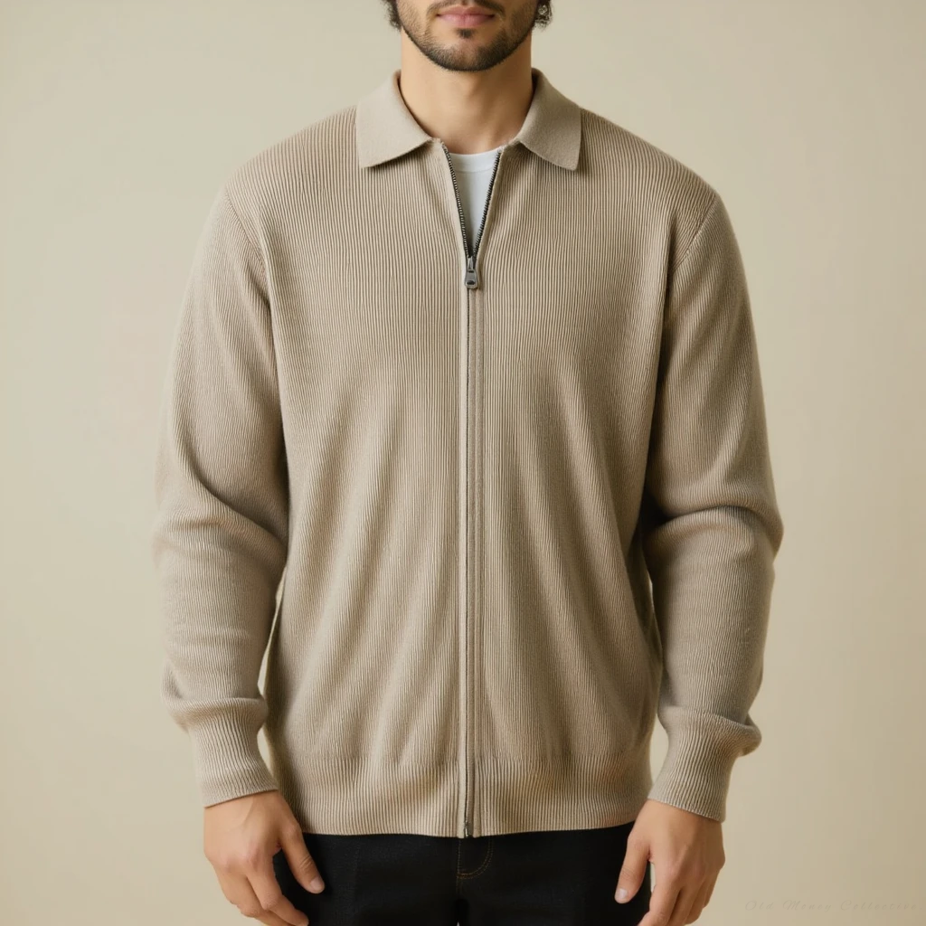 Veneto Wool Zip Sweater | Vaester & Co