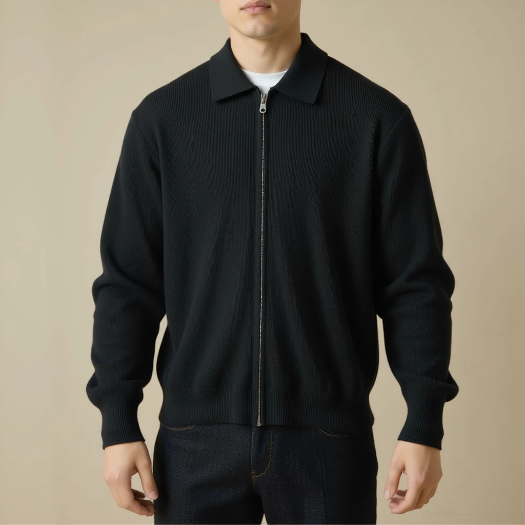 Veneto Wool Zip Sweater | Vaester & Co