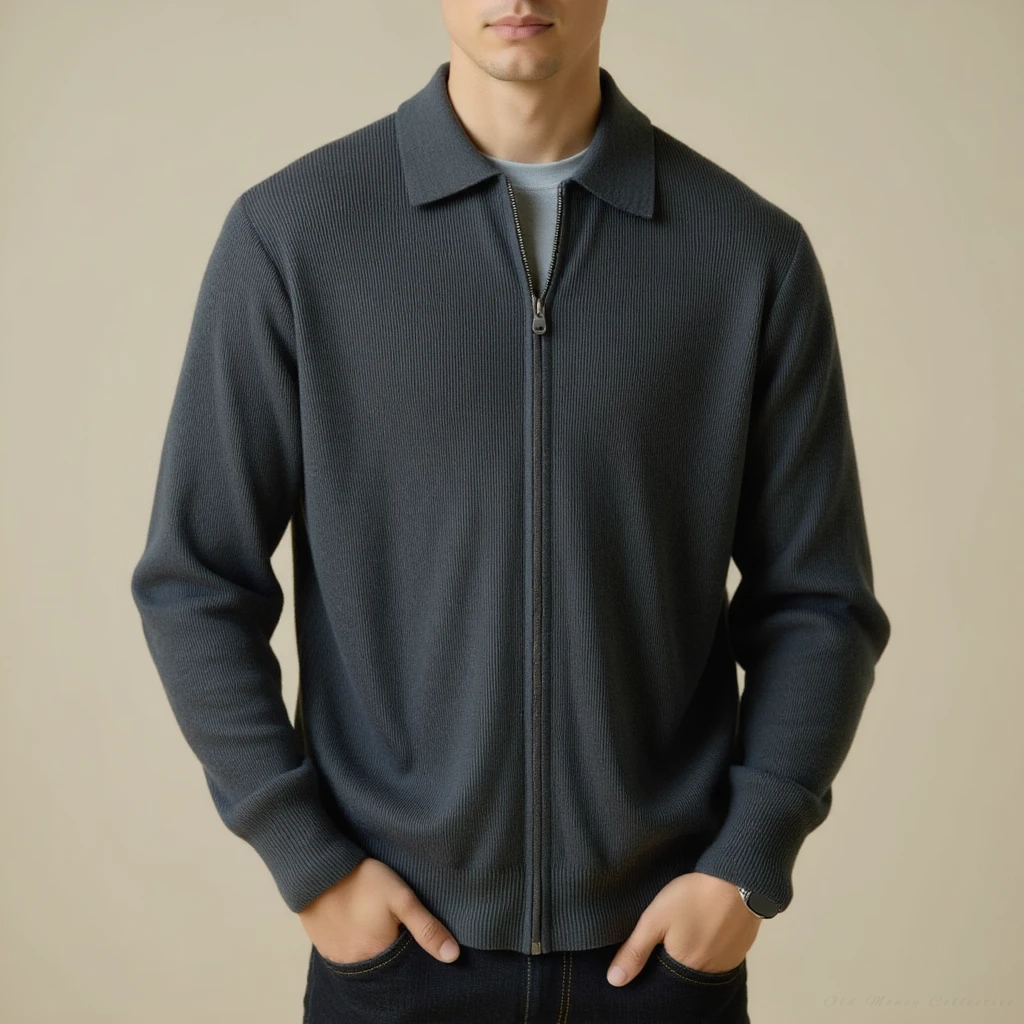Veneto Wool Zip Sweater | Vaester & Co