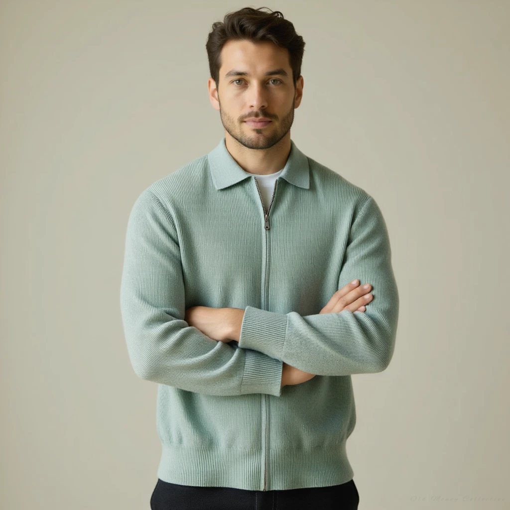 Veneto Wool Zip Sweater | Vaester & Co